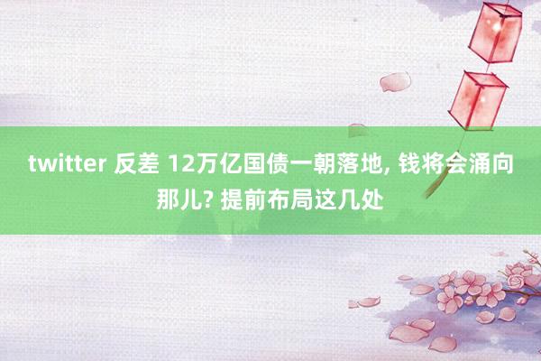 twitter 反差 12万亿国债一朝落地， 钱将会涌向那儿? 提前布局这几处