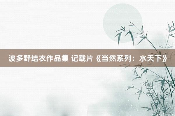 波多野结衣作品集 记载片《当然系列：水天下》